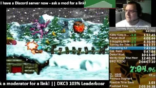 Donkey Kong Country 3 103% Speed Run - 1:37 IGT / 2:03:53 RTA