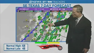 Increasing humidity, warmer ahead of Thursday's cold front