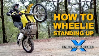 How to wheelie standing up on a dirt bike︱Cross Training Enduro
