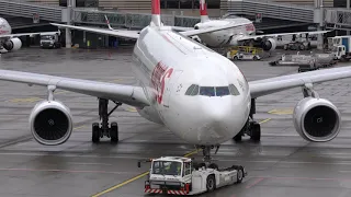 Planespotting Zurich | Heavies: 330, 340, 350, 767, 777 | Takeoffs, Closeup Taxiing, Waving pilots!