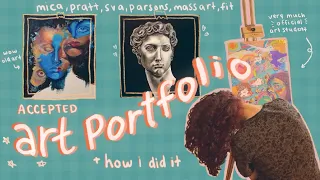 accepted art school portfolio - mica, parsons, sva, pratt, etc