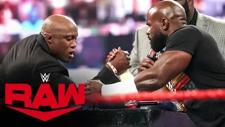 Apollo Crews battles Bobby Lashley in an Arm Wrestling Match: Raw, Aug. 24, 2020