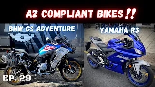 Teenager With A2 COMPLIANT BMW ADVENTURE BIKE ! & 2021 YAMAHA R3 ! - Motorcycle Transport VLOG
