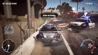 NFS Payback ! Abandoned BMW M3 GTR  Insane Police Chase & completing the Mission...