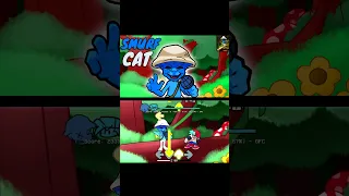 FNF SMURF CAT SMURFING MORNING' DAY #shorts #smurfcat #smurf