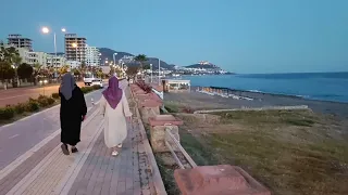 On the beach 🏖️ in the evening in Mahmutlar, Alanya area