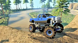 Snowrunner Ford F350 Mega Mud Truck PC Mods Hardcore Deep Mud Testing