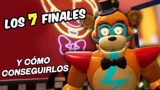 FIVE NIGHTS AT FREDDY'S SECURITY BREACH: TODOS LOS 7 FINALES Y CÓMO CONSEGUIRLOS (Guía) FNAF SB