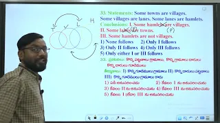 Syllogism Part 4 | Best Reasoning Classes in telugu |  Reasoning in telugu | SI Constable