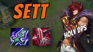 How to Carry with Full AD Sett Mid in Low Elo! *DPS* (League of Legends)