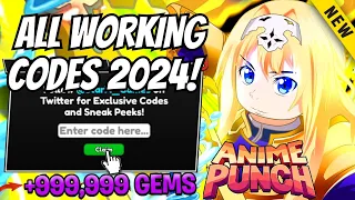 ALL ⚠️ NEW WORKING CODES 2024 | ANIME PUNCH SIMULATOR CODES | ROBLOX ANIME PUNCH SIMULATOR