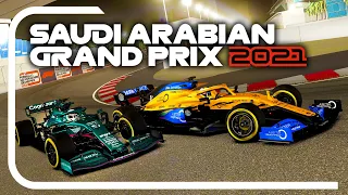 PLAYING THE F1 2021 SAUDI ARABIAN GRAND PRIX! Onboard F1 Race at Jeddah Street Circuit!