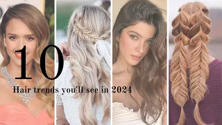 The hottest hair trends in 2024.