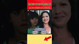 ERNEST SAVES CHRISTMAS movie cast (1988vs2022) Then and Now