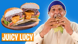 Tribal People Try Juicy Lucy For The First Time!