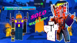 🔥 MEWING TV MAN and HYPER BEST TEAM for WAVES 100+ 😱 SOLO in ENDLESS MODE ☠️ | Toilet tower defense