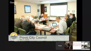 Provo City Council Work Meeting, May 3, 2016