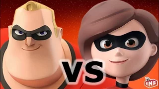 Mr Incredible vs Mrs Incredible sarlacc pit arena fight Disney Infinity toy box