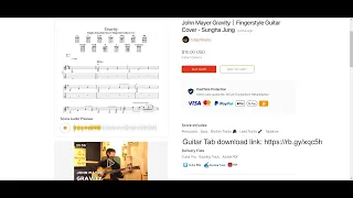 Gravity - Sungha Jung (John Mayer) Guitar Tab