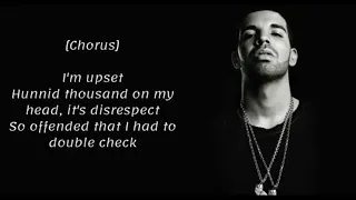 Drake - I'm Upset (Instrumental and Lyrics) (Karaoke)