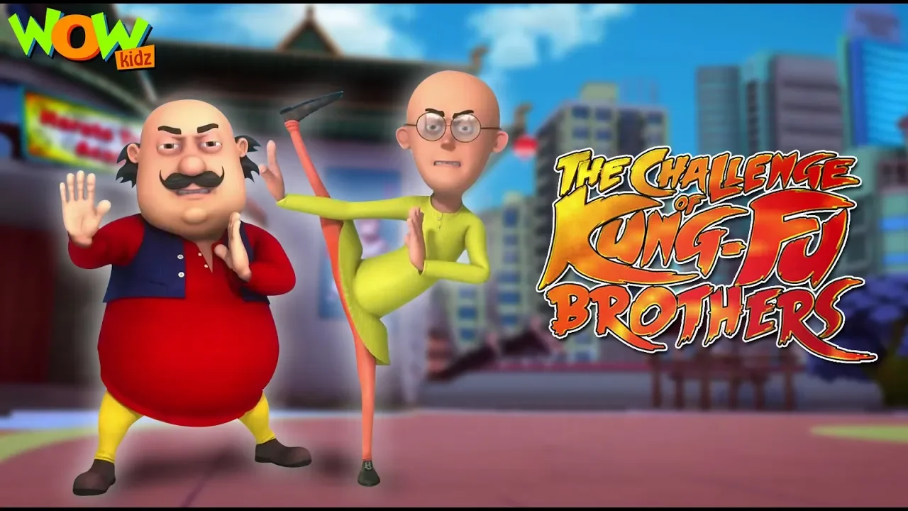 Motu Patlu - The Challenge Of KungFu Brothers | Full Movie | Animated Movies | Wow Kidz