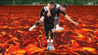 THE FLOOR IS LAVA | FOOTBALL EDITION!