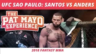 2018 Fantasy MMA: UFC Sao Paulo - Santos vs Anders DraftKings Picks & Preview