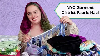 New York Garment District Fabric Haul | Fabric and Trims haul