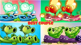 Pea-peater vs Pyre-Fire vs Power-Electric | Which couple is the strongest - PVZ2 MK