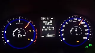 Hyundai I40 1,7CRDI 141KM 2017 0-200KM/H Acceleration German Autobahn