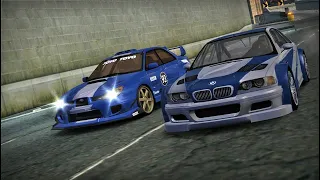 Bmw M3 GTR vs Subaru Impreza WRX STI (Final Races - NFS MW)