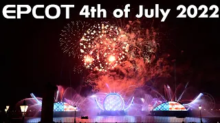 EPCOT 4th of July Fireworks 2022 - Heartbeat of Freedom Show in 4K | Walt Disney World Florida