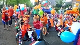 King's Day Kid's Parade on 26 April 2014, Willem-Alexander's birthday in Holland