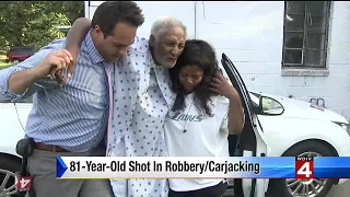 81-year-old shot in robbery, carjacking