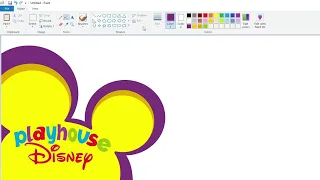 How to draw the Playhouse Disney logo using MS Paint | How to draw on your computer