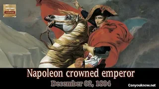 Napoleon crowned emperor