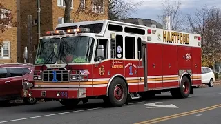 Hartford CT Fire Department Tac 1 Responding Code 3 with Wail!