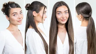 4 CUTE AND EASY HEATLESS HAIRSTYLES FOR SUMMER!