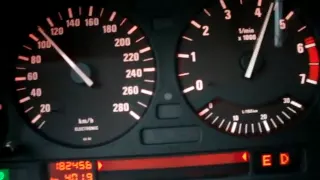 BMW e32 750i V12 Autobahn 50-250KmH 300PS acceleration Beschleunigung speed test