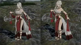 Fire Emblem Three Houses - All Female Dancer Class Outfits (Before and After Timeskip)