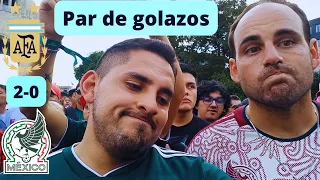 CASI ELIMINADOS Argentina 2-0 México | Reacciones desde el FAN FEST DE LA CDMX | MUNDIAL QATAR 2022