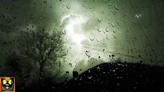 Loud Thunderstorm and Soft Rain Sounds with Heavy Thunder & Lightning at Night to Sleep, Relaxation