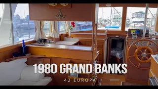 Classic 1980 Grand Banks 42 Europa Trawler Detailed Walk-Through | Available in Palmetto, Florida