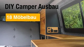 DIY VW T6 Camper Ausbau 🚐 - Möbel & Innenausbau | Es wird wohnlich