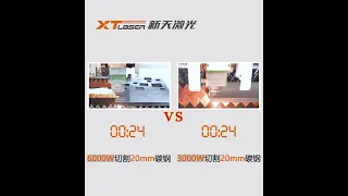 Fiber Laser cutting--20mm Carbon steel comparison test (with frame) -XTLaser