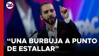 Bukele: "El financiamiento de EEUU es una burbuja a punto de estallar"