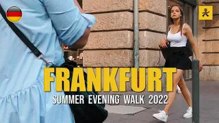 Frankfurt Walking Tour | Summer Evening Walk 2022 [4K]