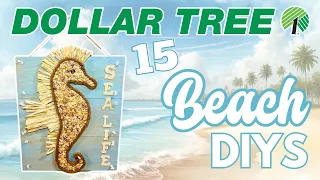🐋 15 BEST Coastal Dollar Tree DIYS & Hacks! Ocean and Beach Decor