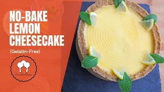 How To Make No-Bake Lemon Cheesecake (No Gelatin) At Home | By Desserts At Home