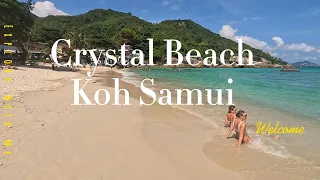 4K HDR // Walking Koh Samui Island 🌴| Crystal Beach | BEST Place in the World | Thailand 2023